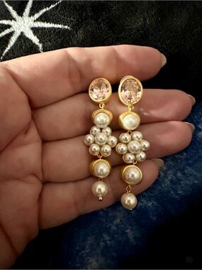 Melyn Flower Petal Gemstone Earrings